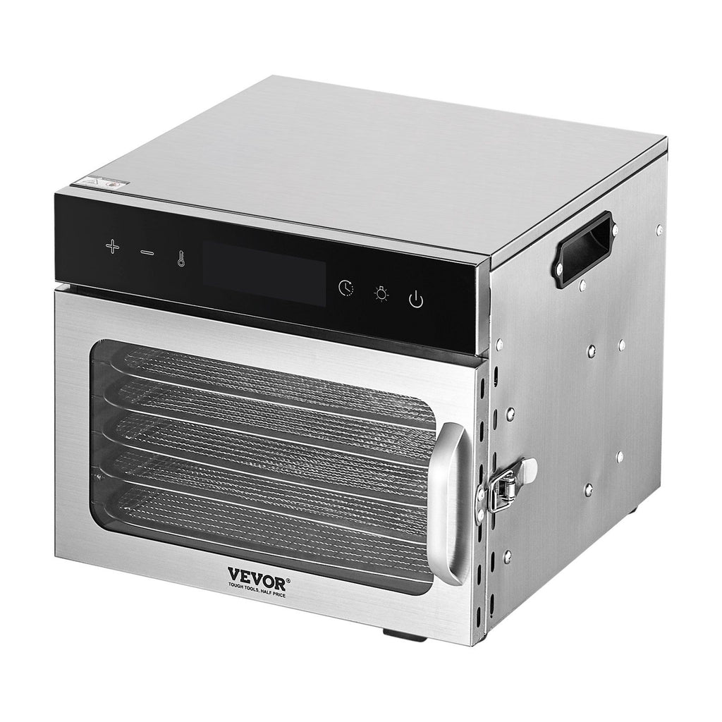 400W Food Dehydrator with 6 Stainless Steel Trays