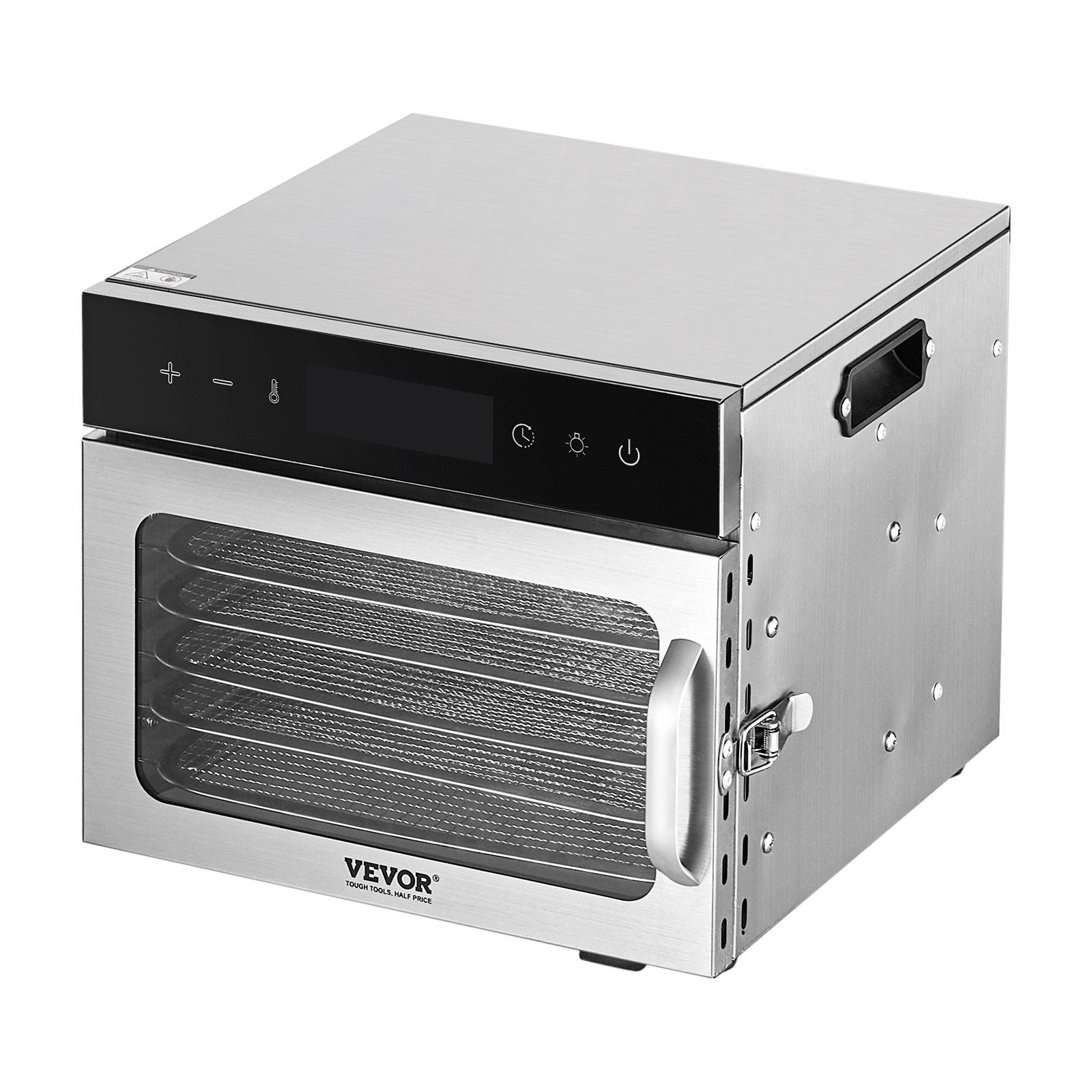400W Food Dehydrator with 6 Stainless Steel Trays