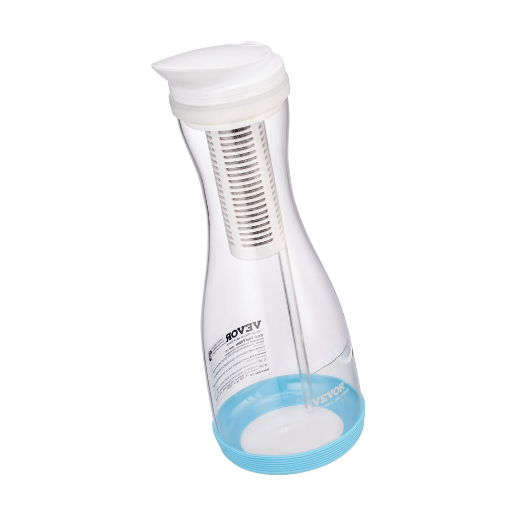 Water Filter Pitcher 6 Cup Glass Water Filtration Pitcher 211 Gallons