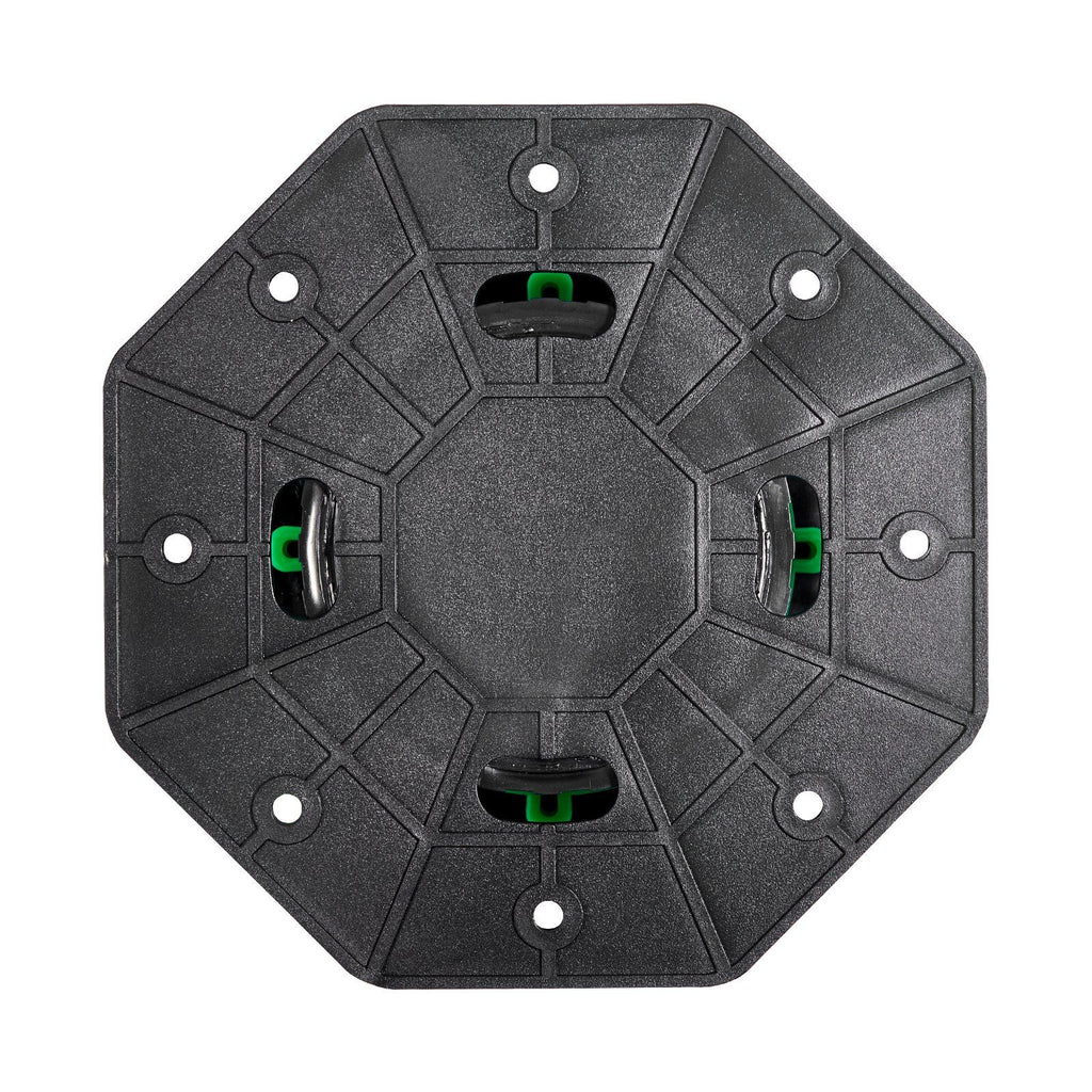 Deck Blocks 8 PCS, 2200 lbs / 997.90 kg Load Capacity Deck Support Plastic Pedestal Paver, Raising 3.54 - 4.65 inch / 90 - 118 mm, Height Adjustable Shed Foundation Base for Wood Concrete Metal