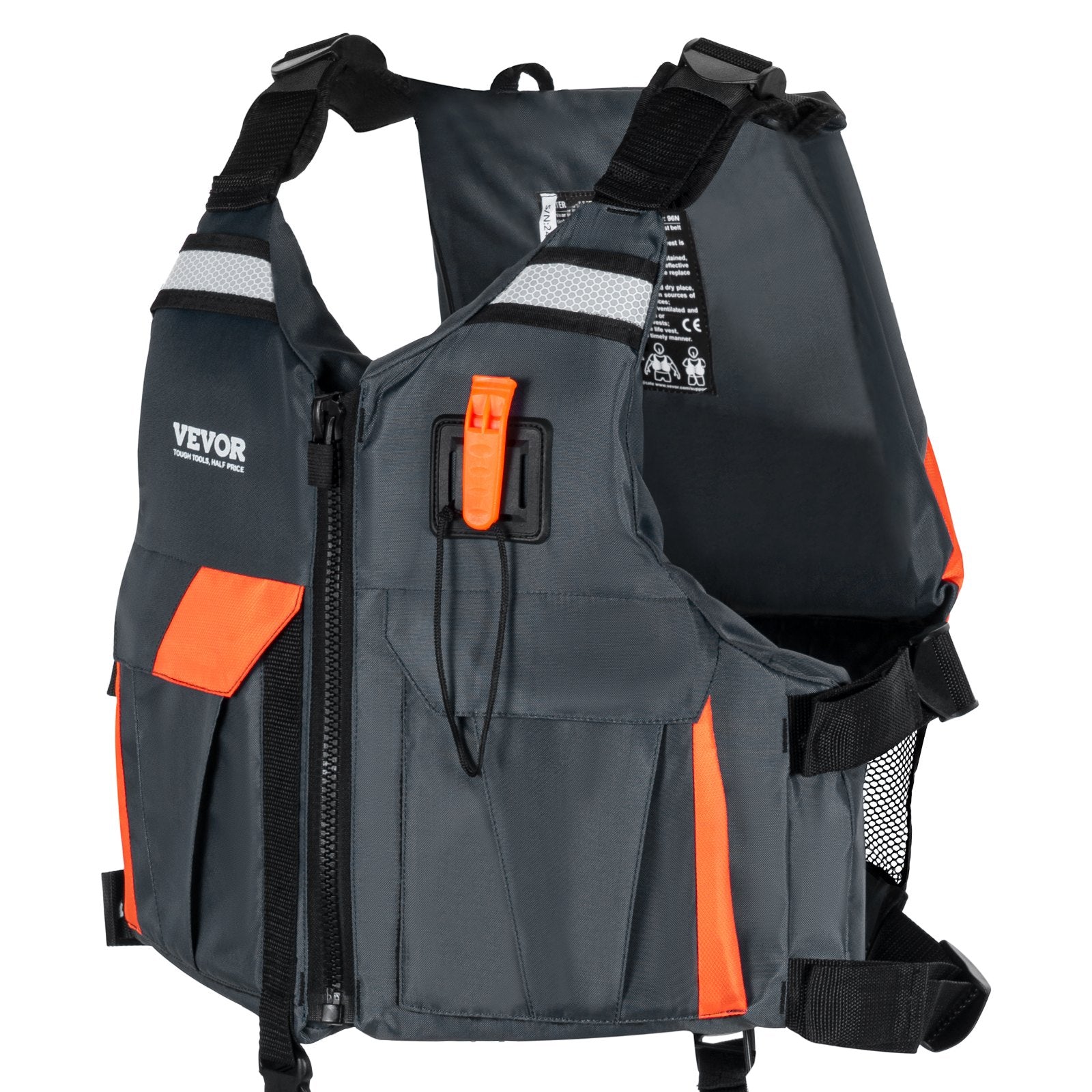Life Vest for Watersports (PFD), Life Jacket with Waterproof Nylon & 96N Buoyancy, Life Vest/Jacket for Any Water Activity-Fishing, Kayaking, Surfing and More, Men and Women L