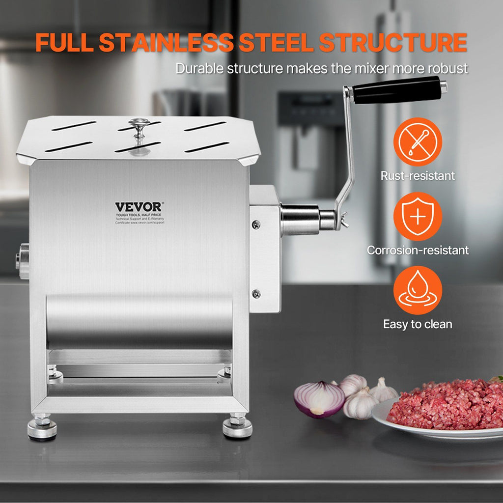 10L Manual Meat Mixer with Gear Reducer