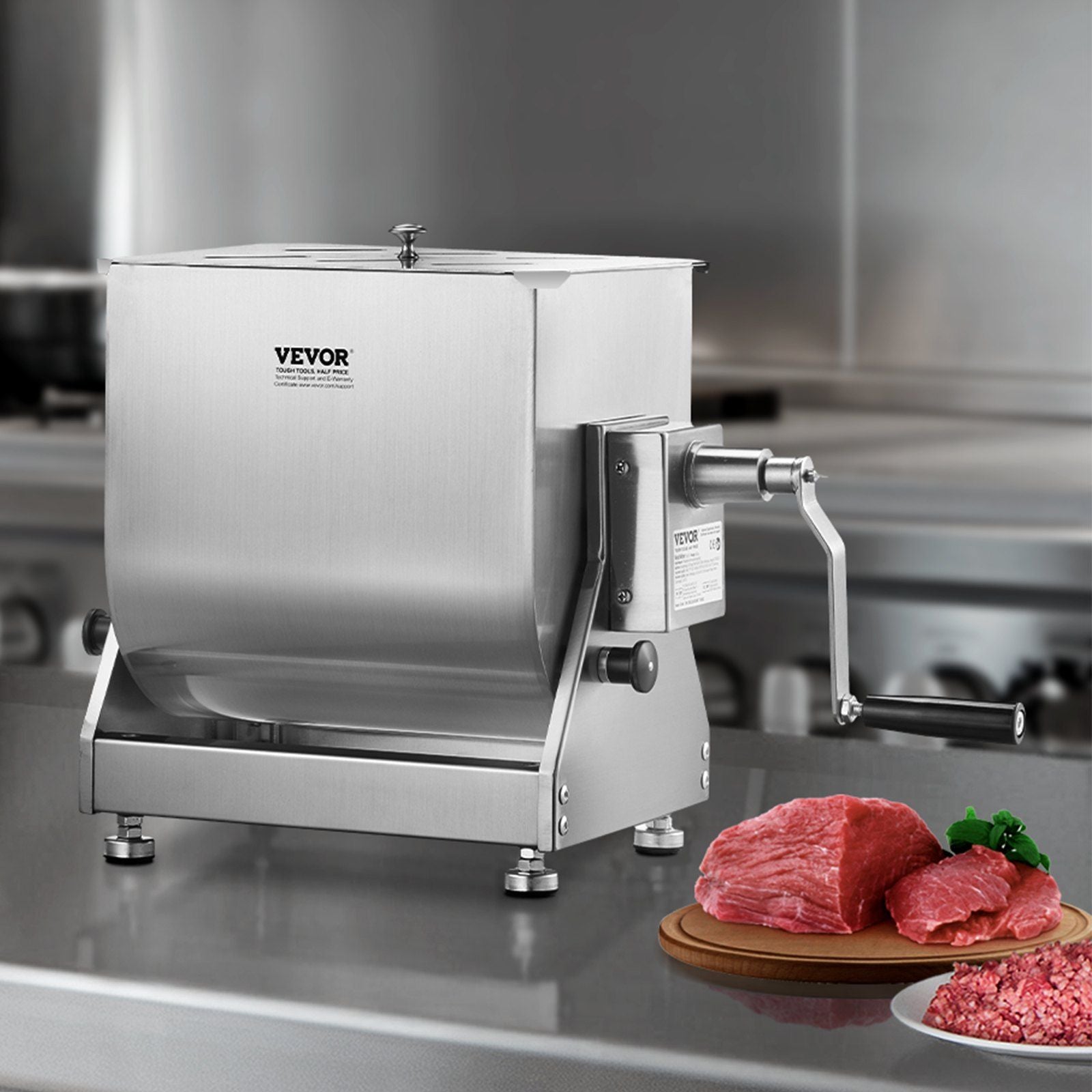 15L Manual Meat Mixer – Tilt Tank