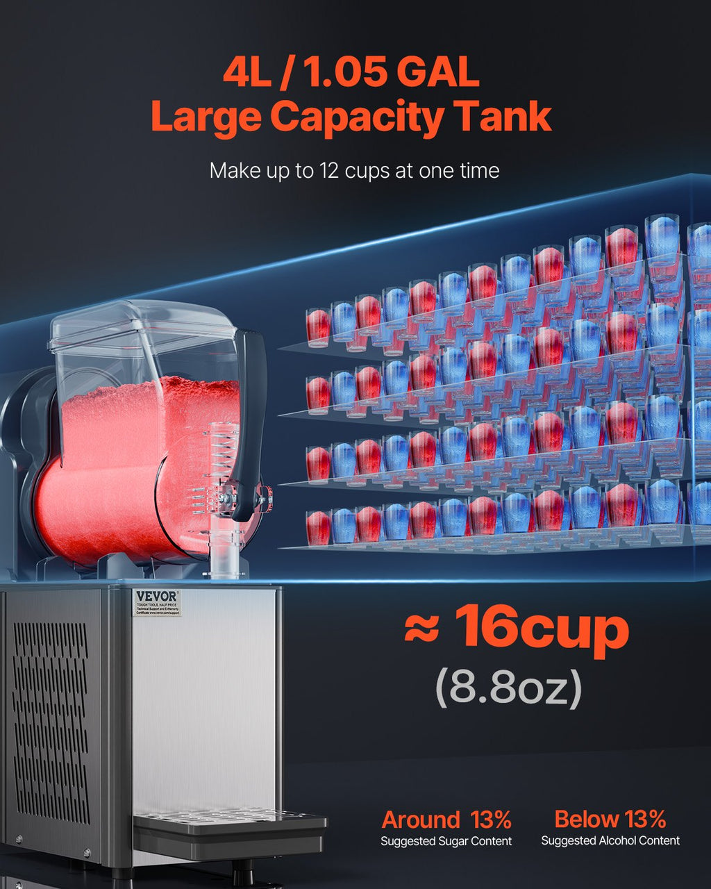 4L Single-Tank Slushy Machine