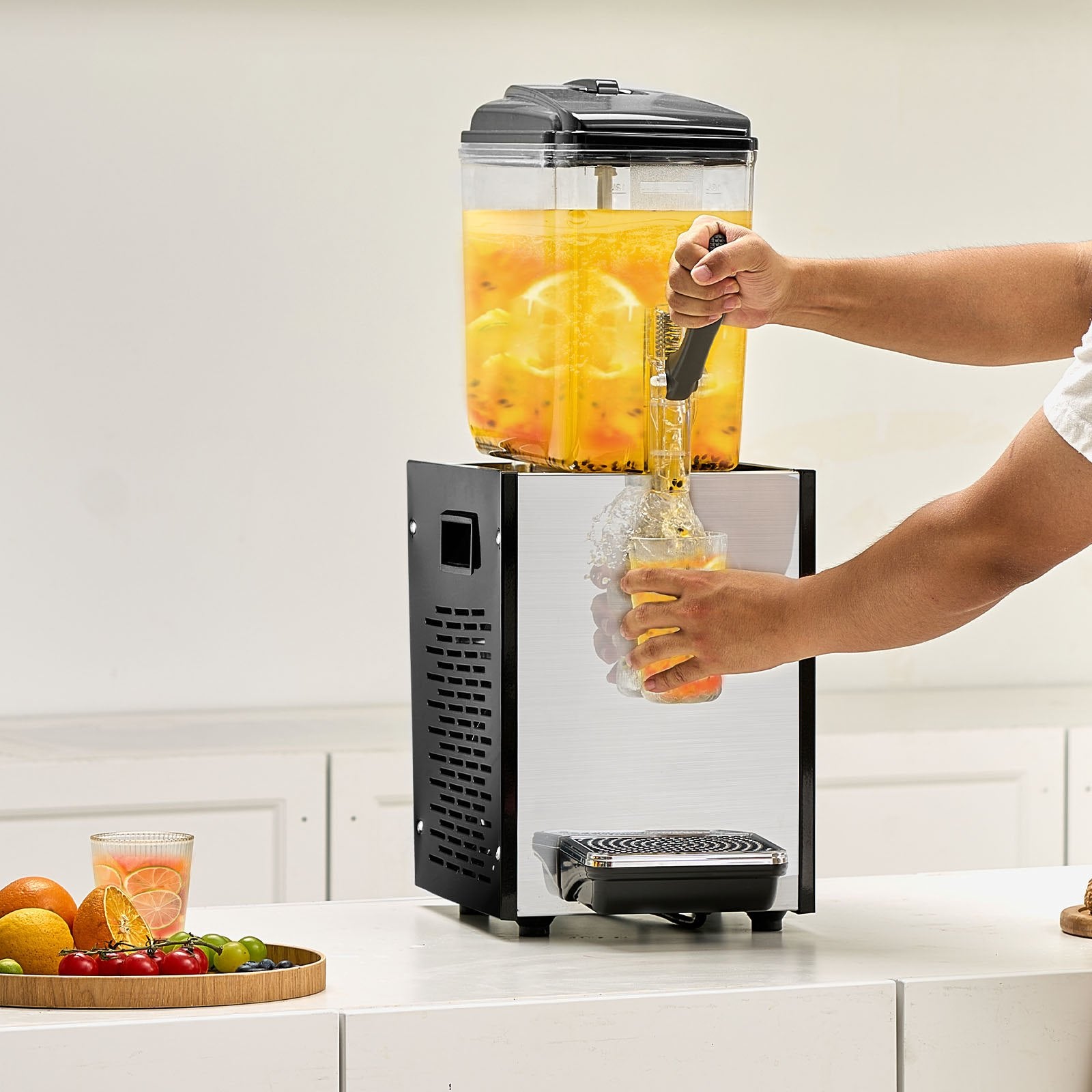 12L Commercial Cold Beverage Dispenser with Spigot