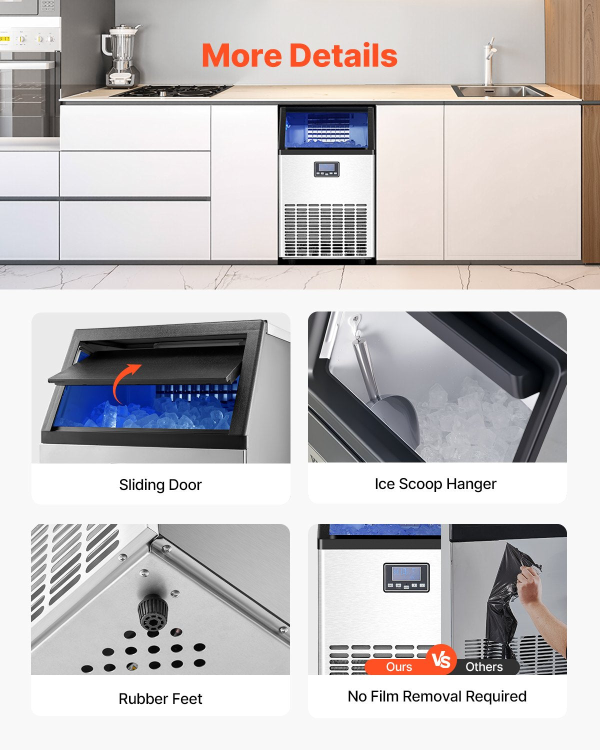 Commercial Ice Maker – 45 Cubes per Cycle