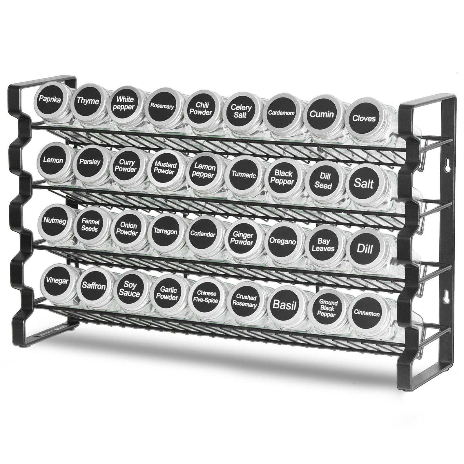 36-Jar Spice Rack Organiser Set
