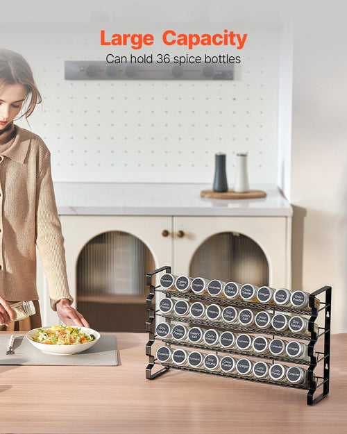 36-Jar Spice Rack Organiser Set