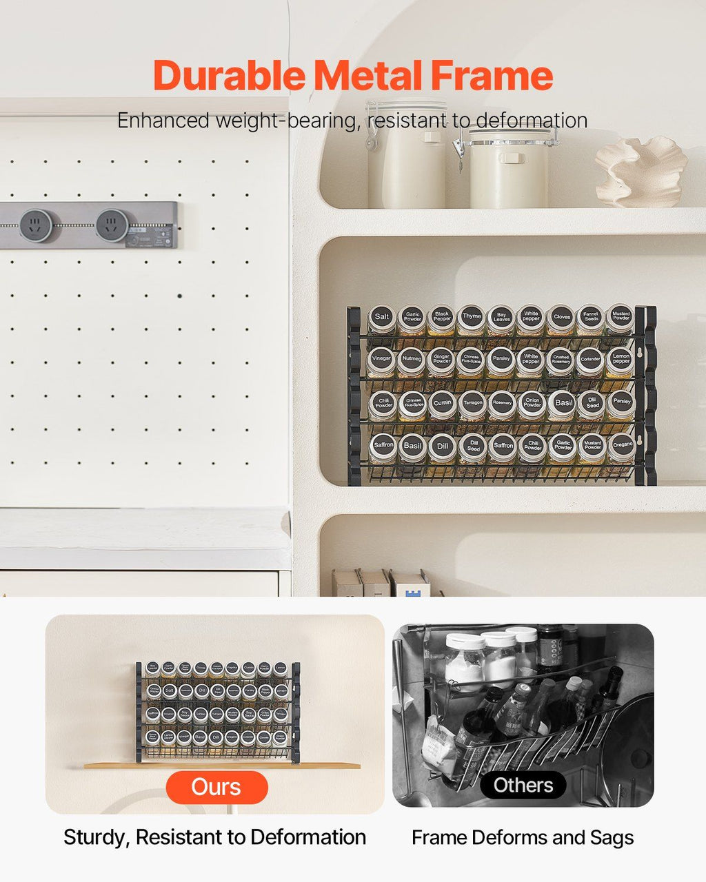 36-Jar Spice Rack Organiser Set