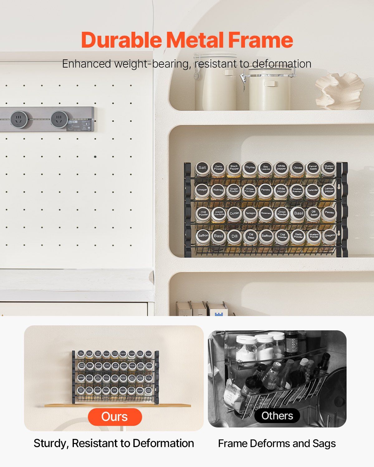36-Jar Spice Rack Organiser Set