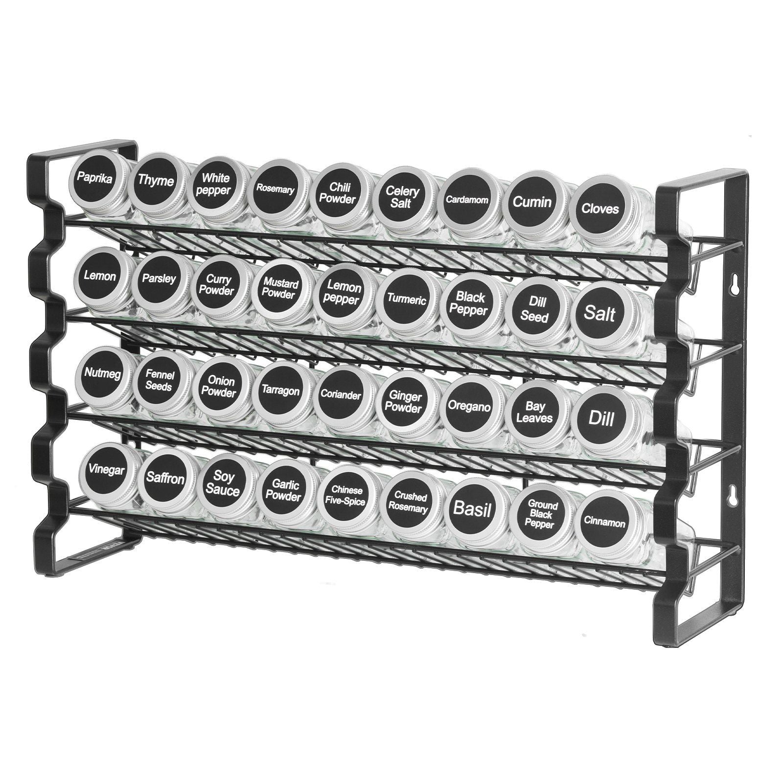 36-Jar Spice Rack Organiser Set