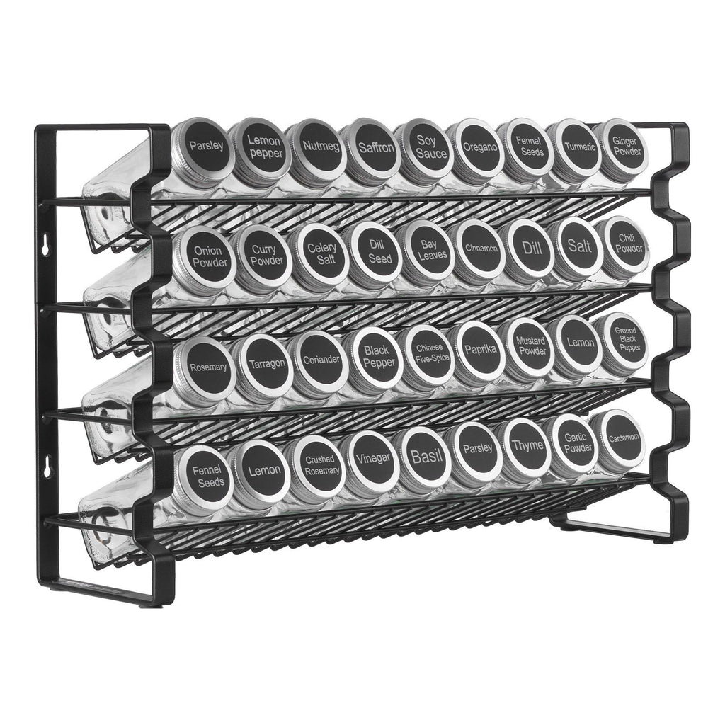 36-Jar Spice Rack Organiser Set