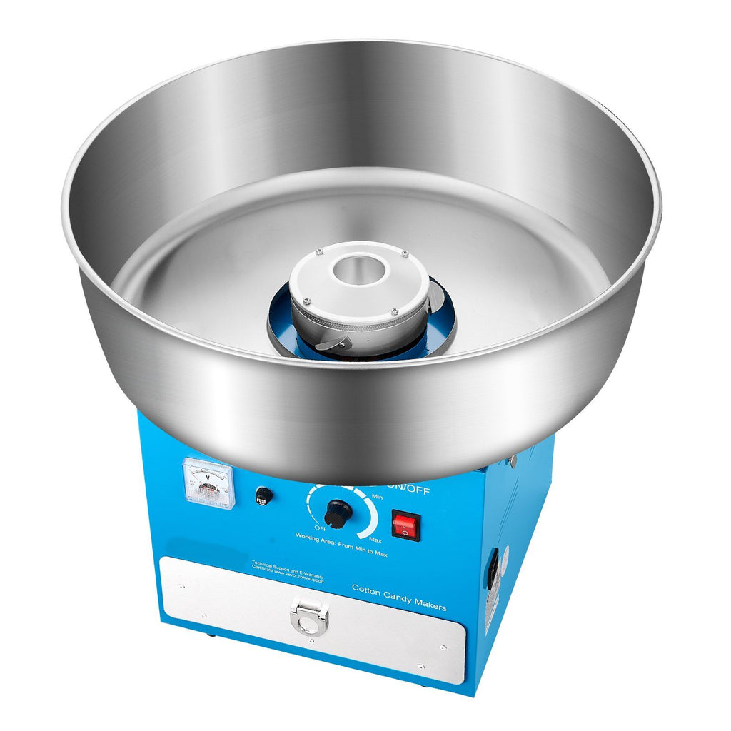 1000W Cotton Candy Machine with Drawer – Blue