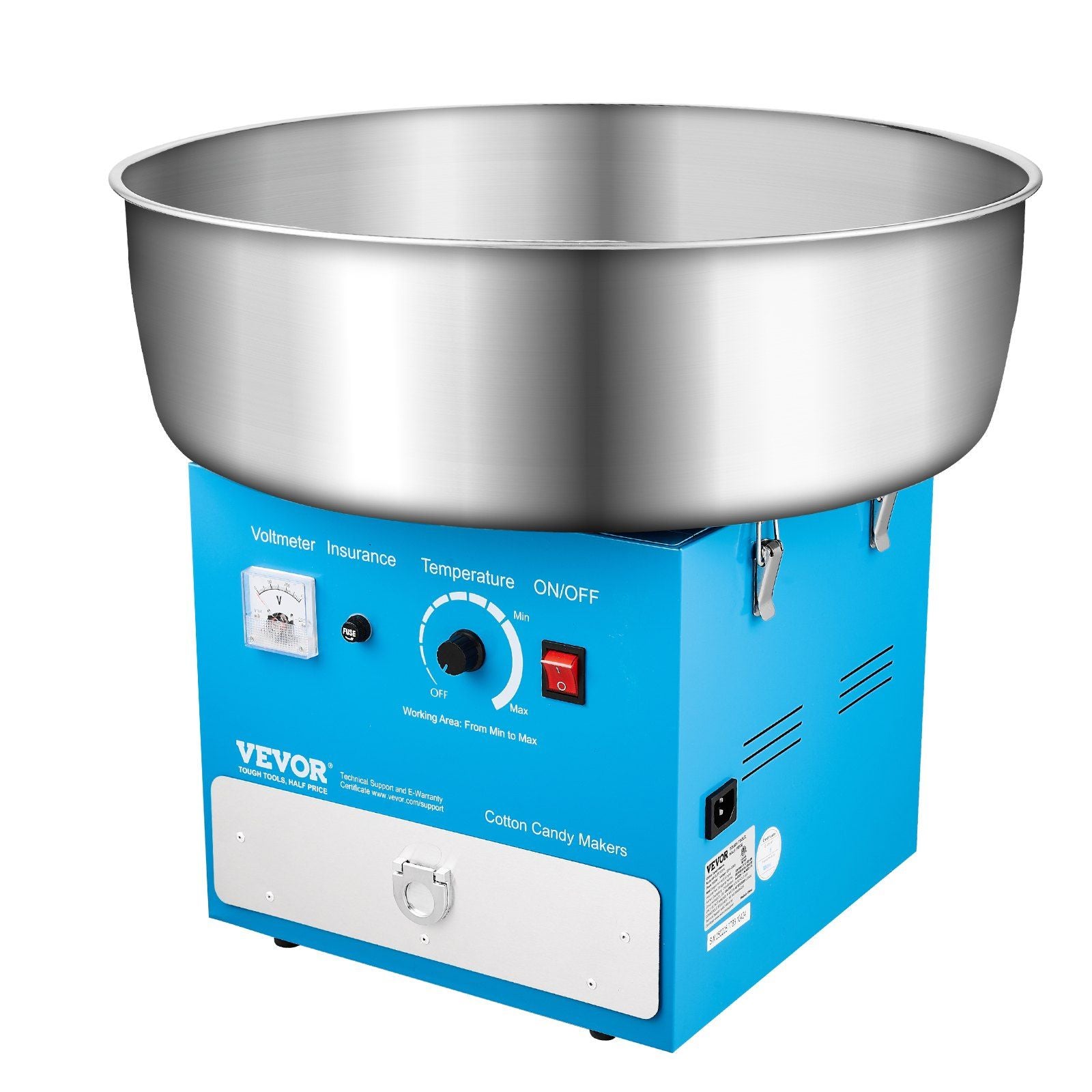 1000W Cotton Candy Machine with Drawer – Blue