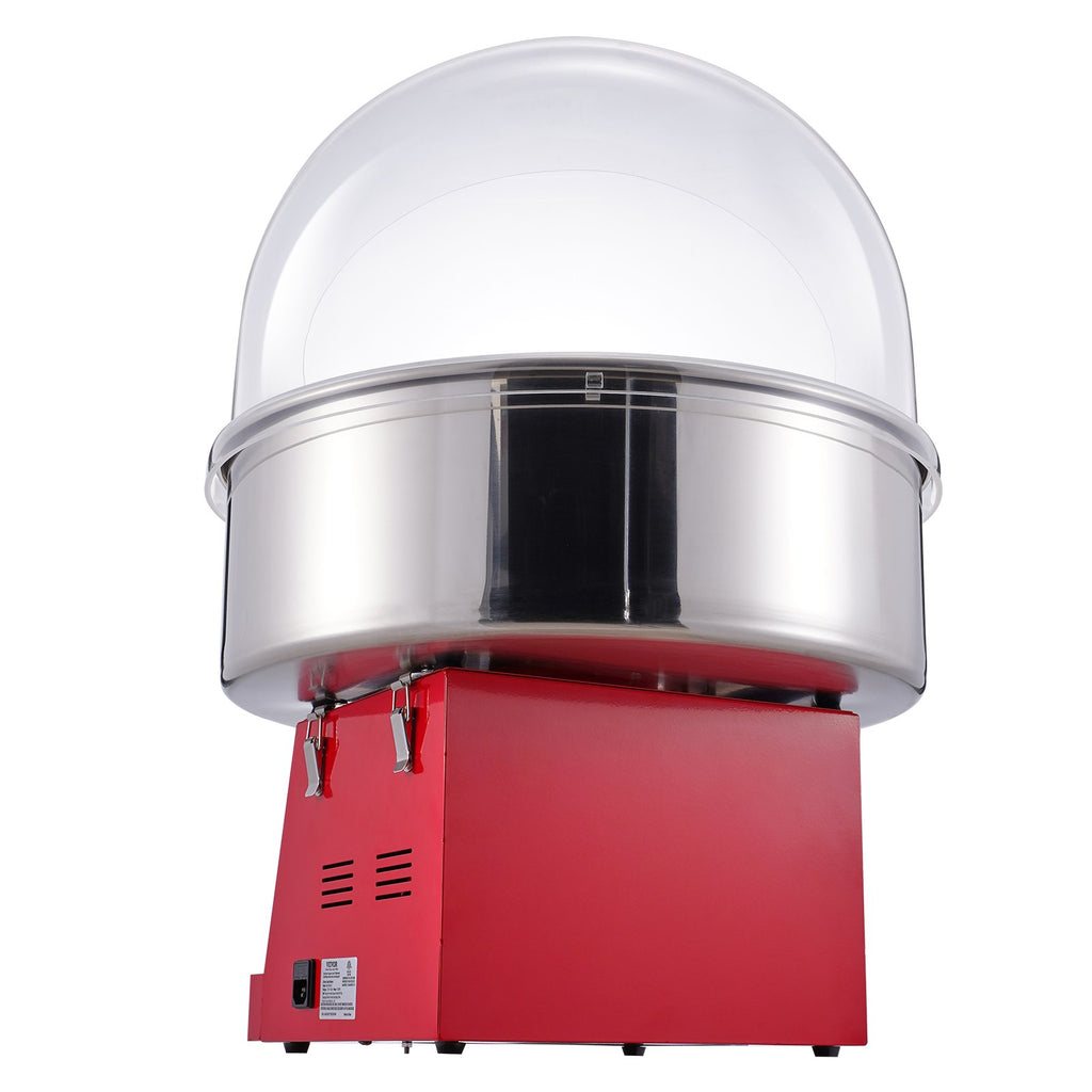 1000W Cotton Candy Machine with Cover – Red