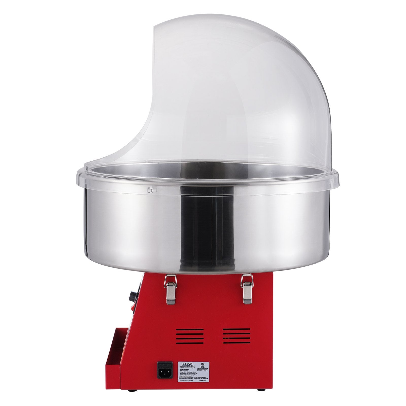 1000W Cotton Candy Machine with Cover – Red