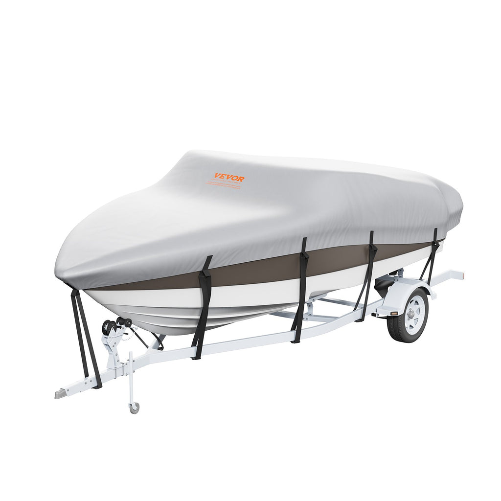 Boat Cover 600D Waterproof 20-22 ft Boat Cover V-Hull Tri-Hull Runabout
