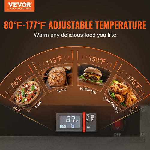 4-Tier Double-Door Food Warmer