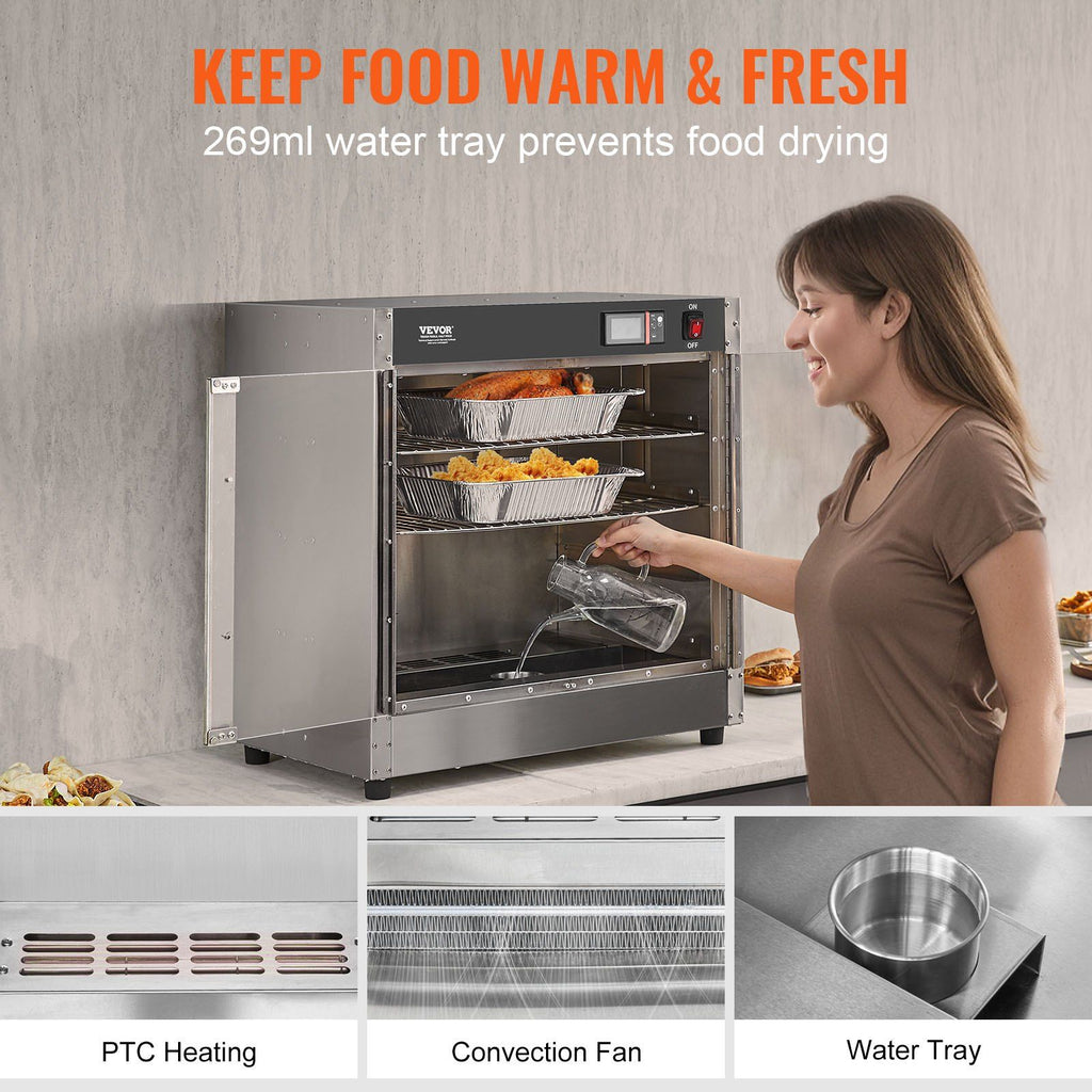 4-Tier Double-Door Food Warmer