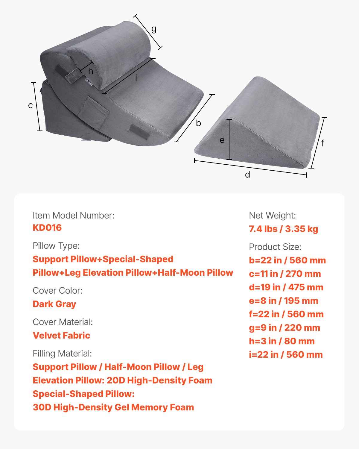 Wedge Sleeping Pillow