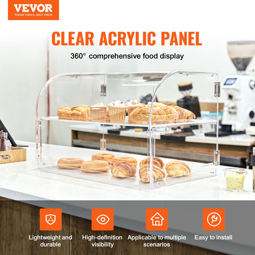 2-Tier Acrylic Pastry Display Case