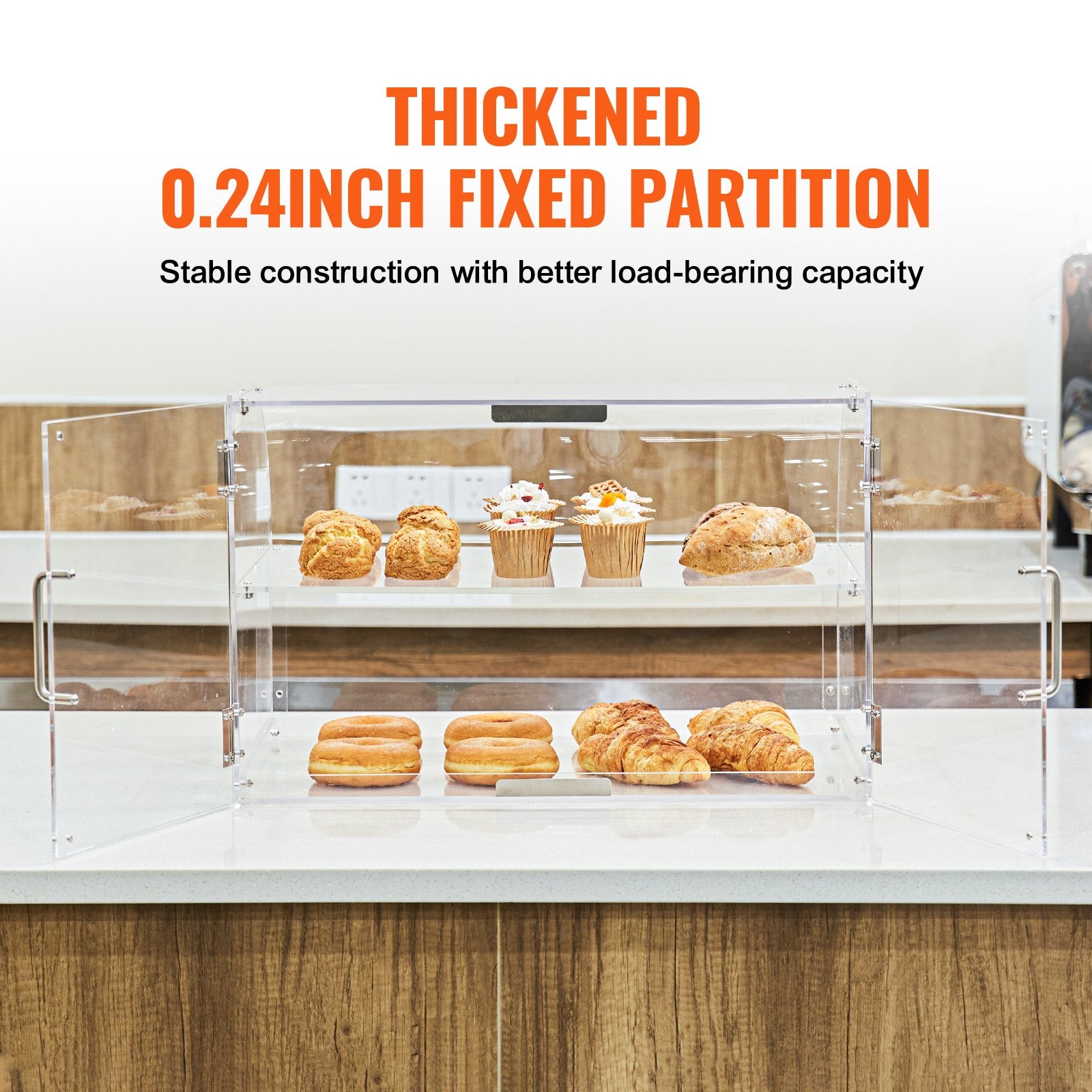 2-Tier Acrylic Pastry Display Case