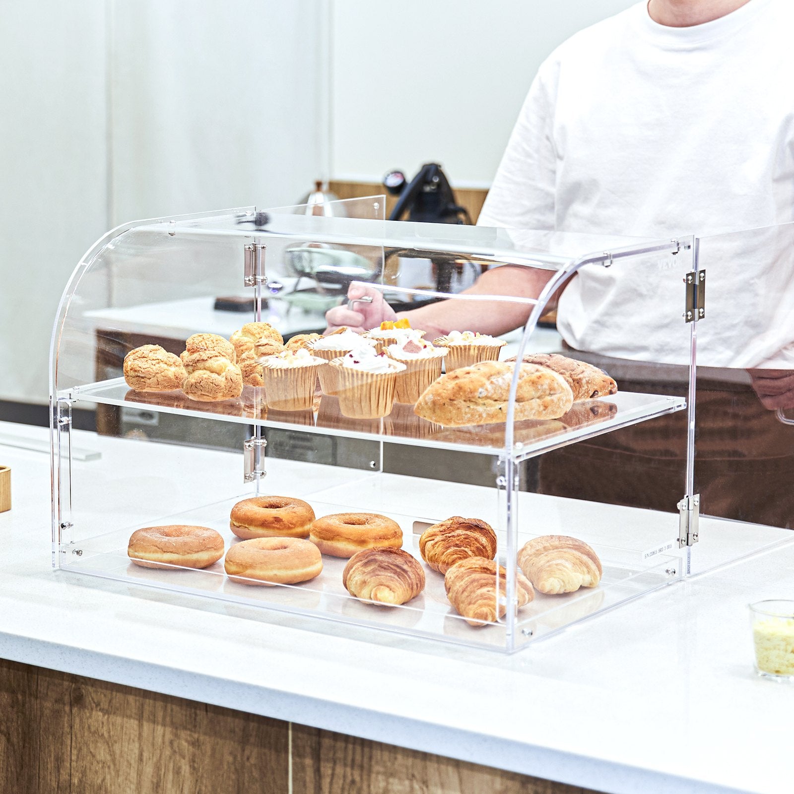 2-Tier Acrylic Pastry Display Case