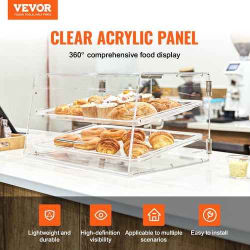 2-Tier Acrylic Bakery Display Case