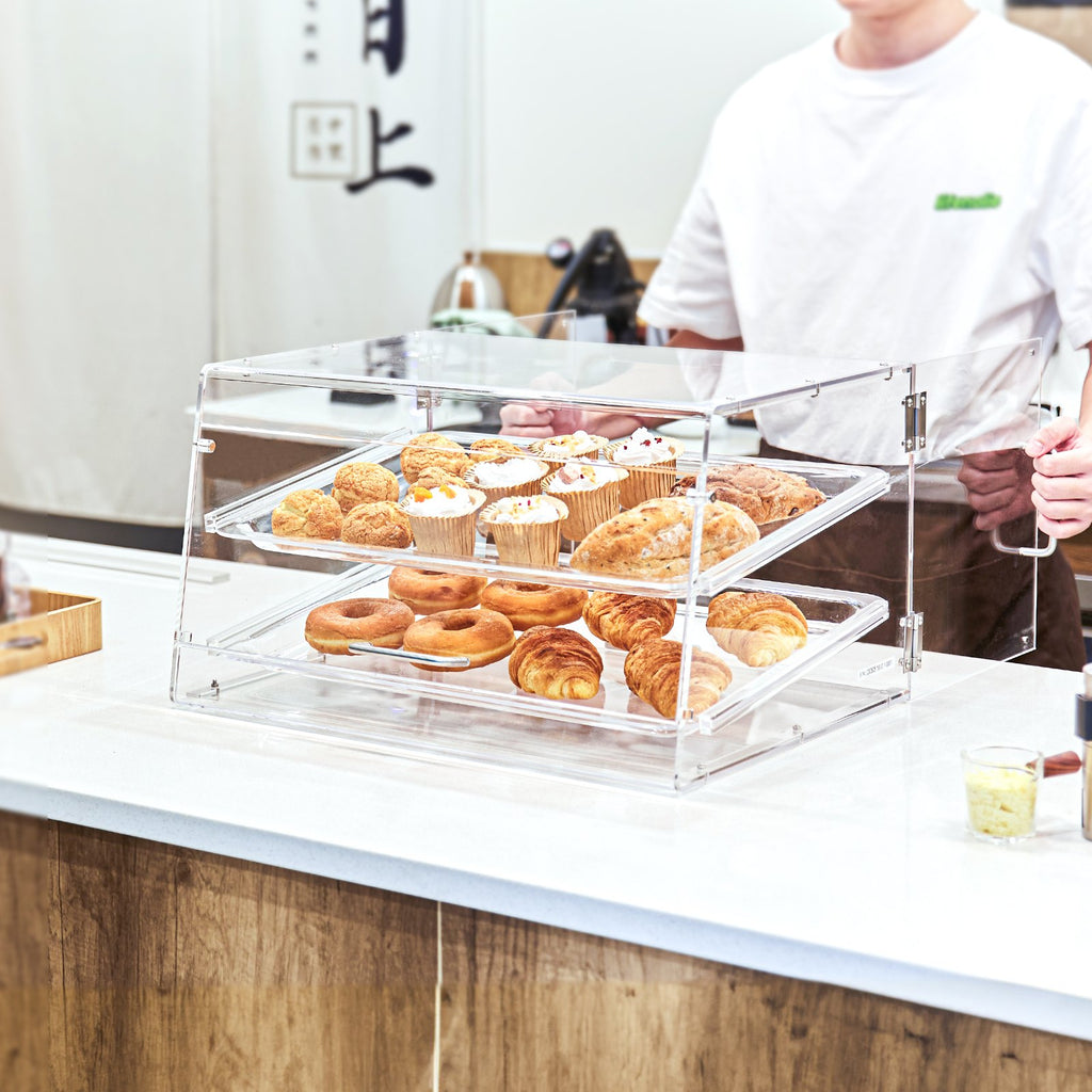 2-Tier Acrylic Bakery Display Case