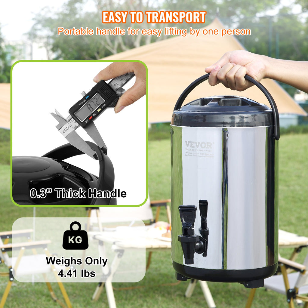 7.6L Stainless Steel Insulated Beverage Dispenser