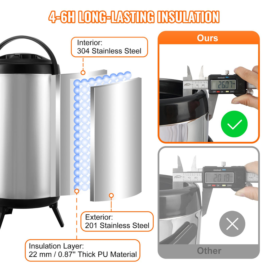 9.2L Stainless Steel Insulated Beverage Dispenser