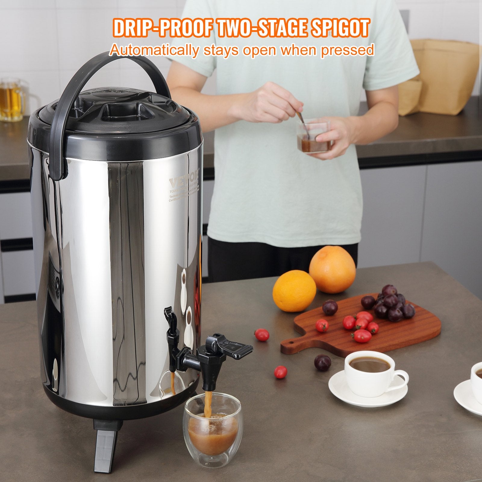 9.2L Stainless Steel Insulated Beverage Dispenser