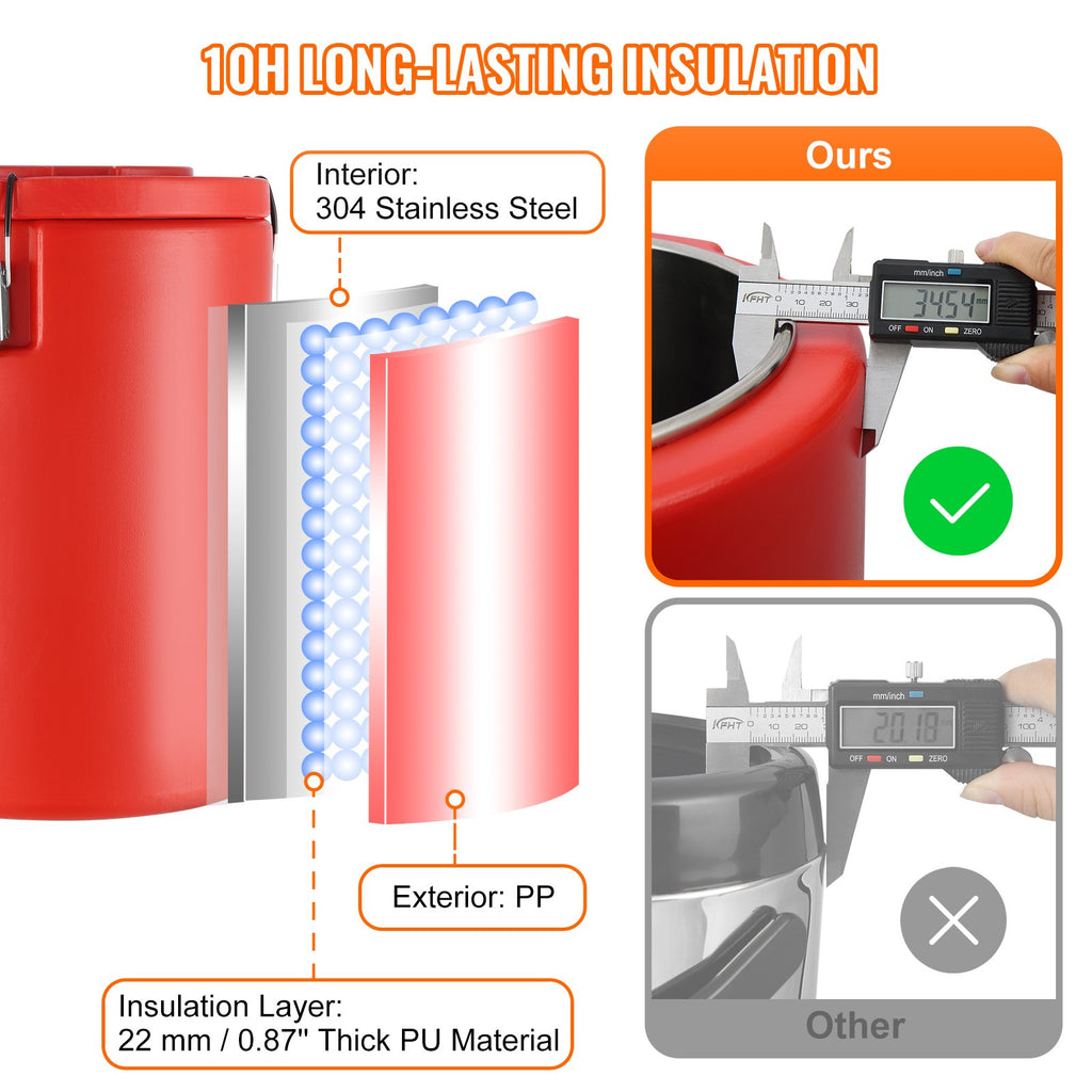 17.2L Insulated Hot & Cold Beverage Dispenser