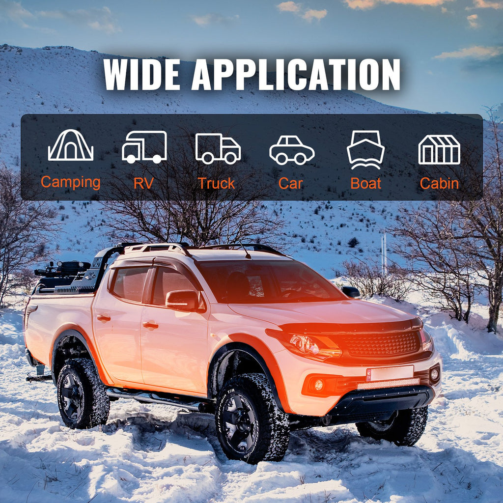 Diesel Air Heater, 12V 5KW All-on-one Diesel Heater with Remote Control and LCD Display, 5L Fuel Tank Portable Diesel Parking Heater, Rapid Heating for RV Trailer Camper Van Boat