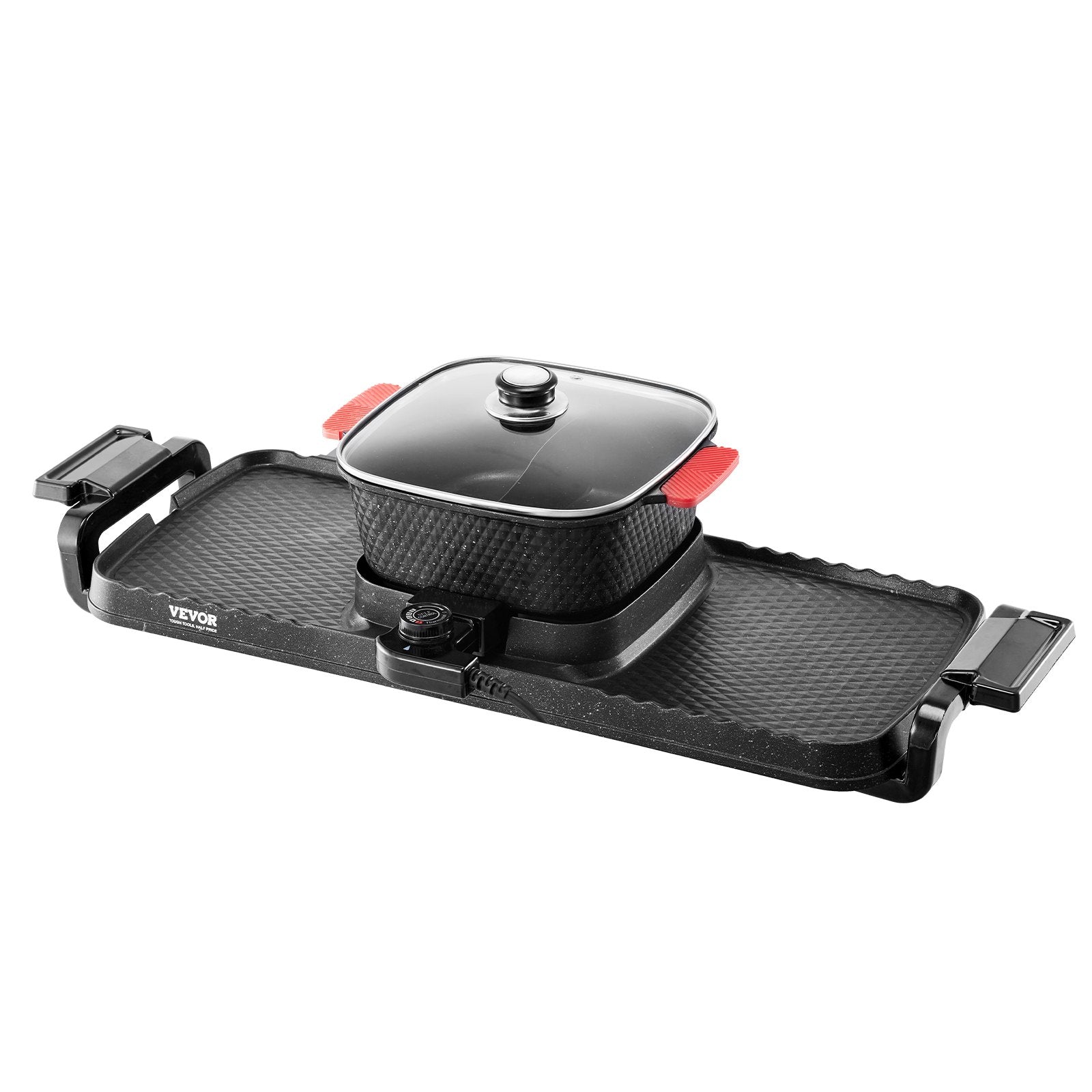Hot Pot with Grill 2300W 2-in-1 Electric Smokeless BBQ with Removable Pot