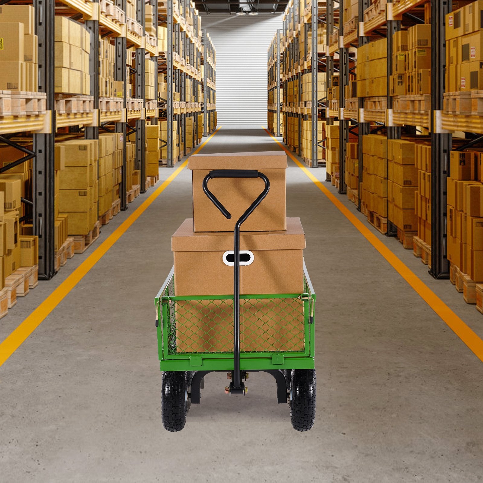 900 lbs Steel Garden Cart on Wheels