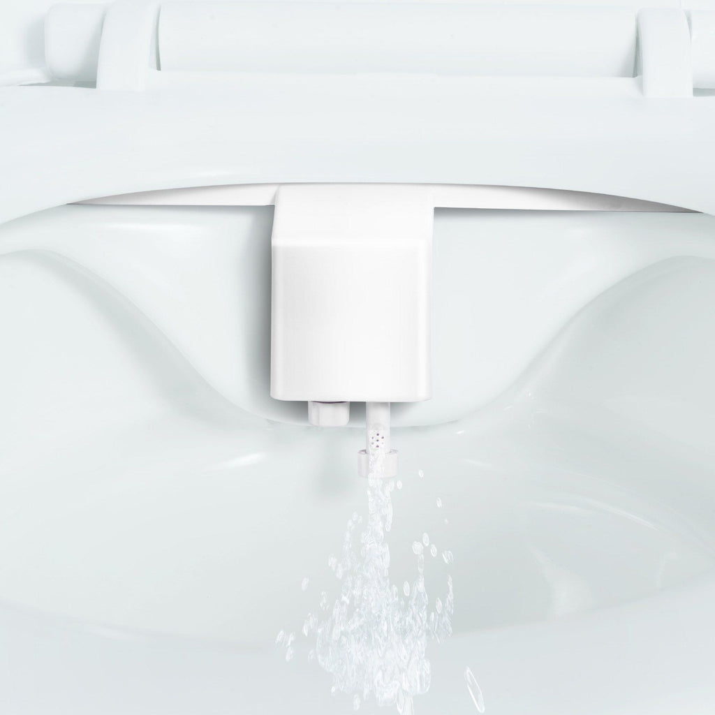 Bidet Attachment for Toilet, Non-Electric Bidet Toilet Seat Attachment - Dual Retractable Nozzles, Adjustable Water Pressure,  Easily Installed Cold Water Sprayer for Rear Feminine Wash, White