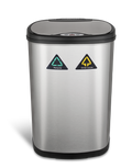 50L Stainless Steel Touchless Bin
