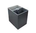 Dolphy 14L Dual-Compartment Recycling Bin – Black