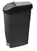 Dolphy 18L Sanitary Pedal Bin – Black & Grey