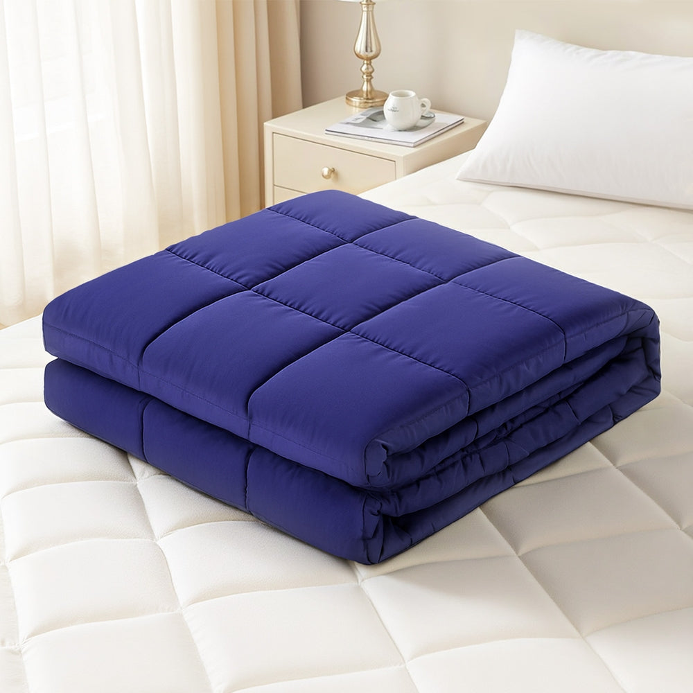Giselle Bedding Microfibre Weighted Blanket – Blue, 11 kg
