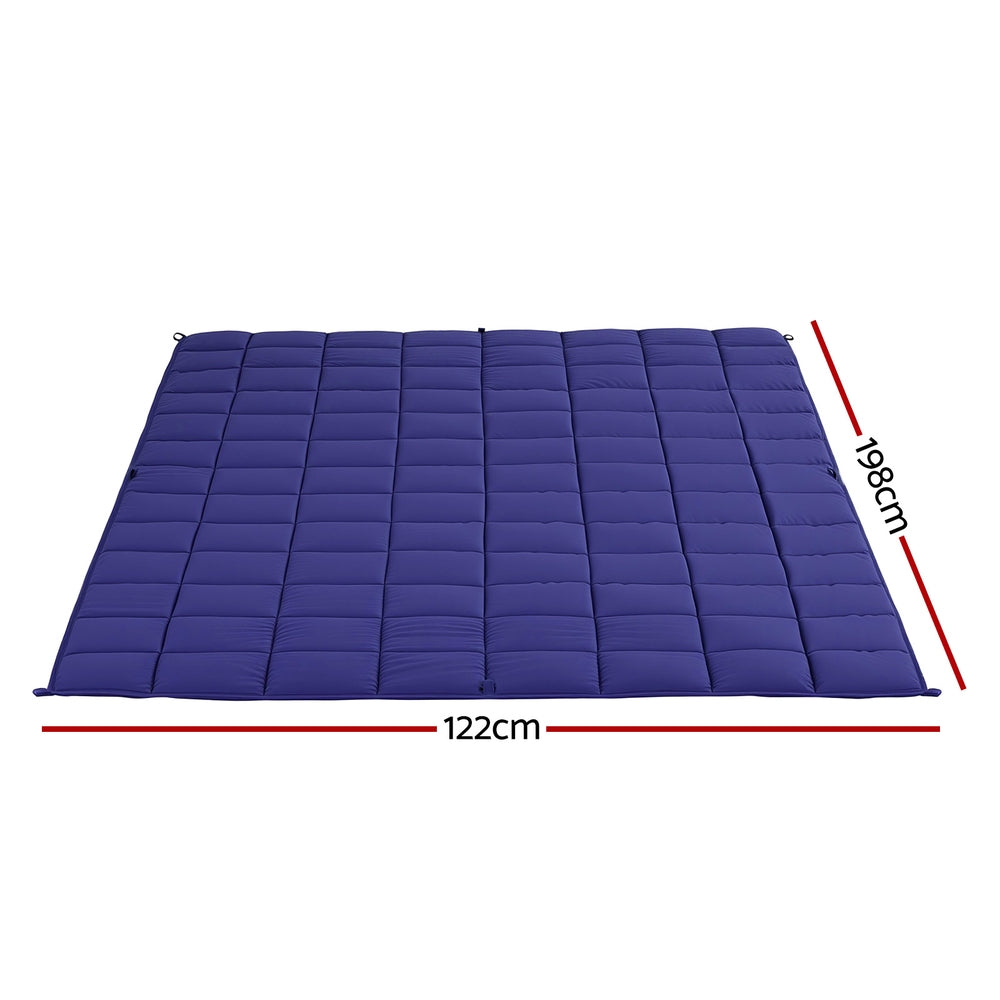 Giselle Bedding Microfibre Weighted Blanket – Blue, 6.8 kg