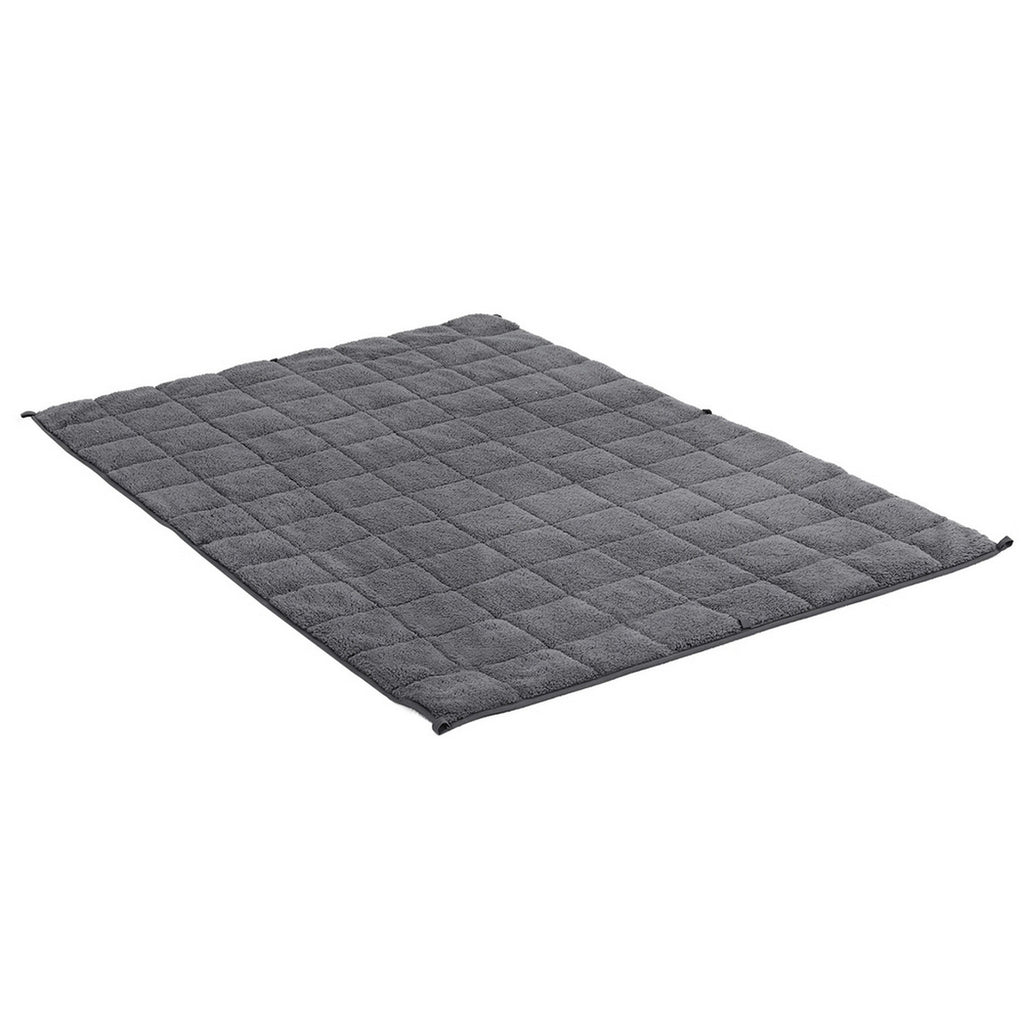 Giselle Bedding Fleece and Sherpa Weighted Blanket – Grey, 4.5 kg