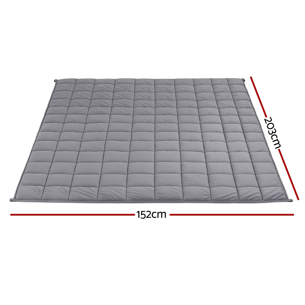 Giselle Bedding Sherpa Weighted Blanket – Grey, 11 kg