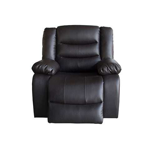 Fantasy 3+2+1-Seater Faux Leather Recliner Suite – Black